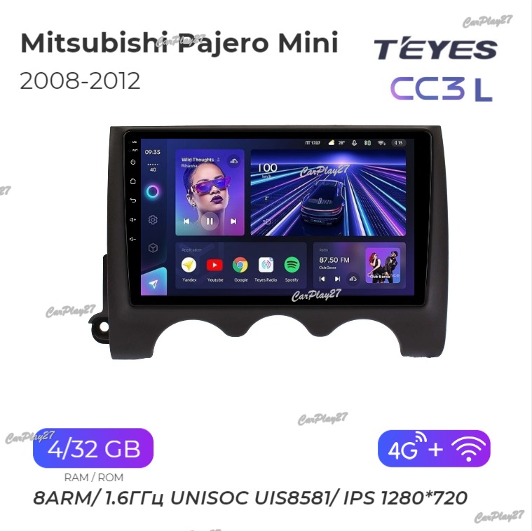 Магнитола штатная Mitsubishi Pajero mini 2008