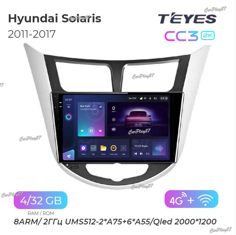 Магнитола штатная Hyundai Solaris 2011