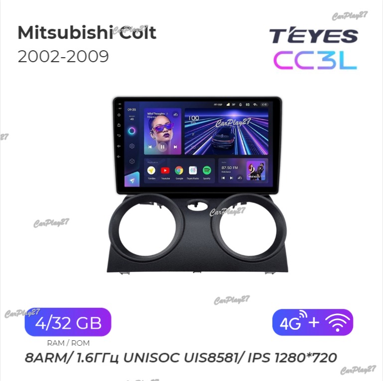 Магнитола штатная Mitsubishi Colt 2002