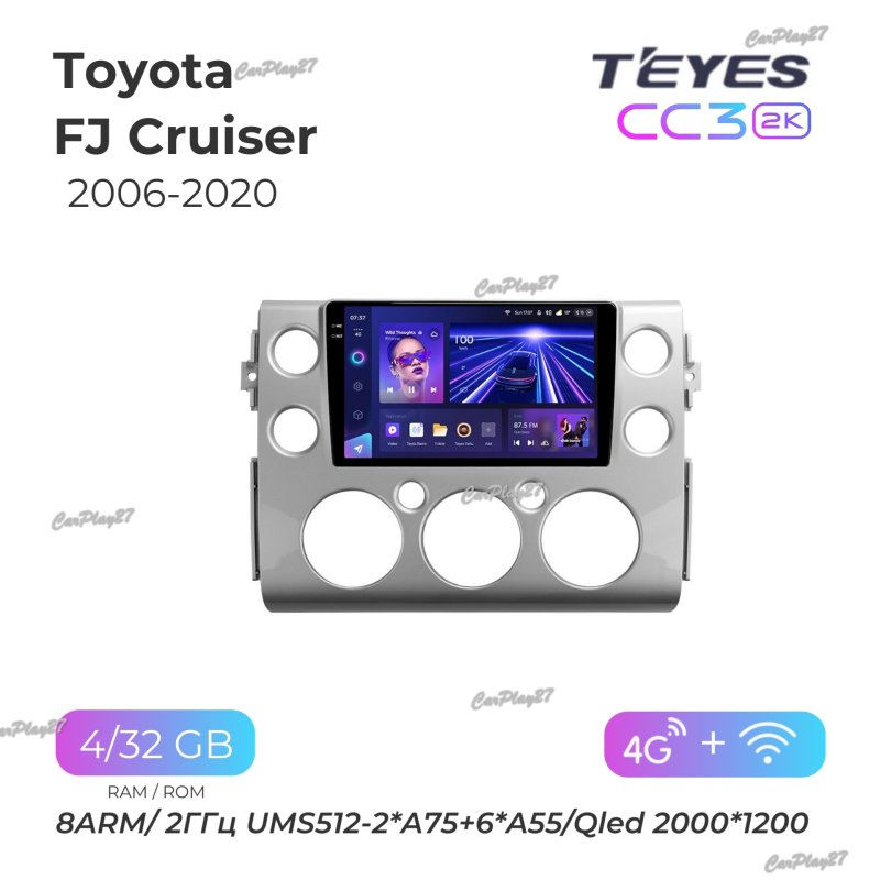 Магнитола штатная Toyota FJ Cruiser 2006