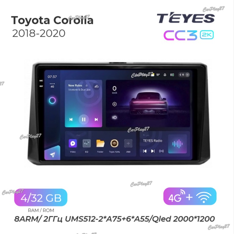 Магнитола штатная Toyota Corolla 2018