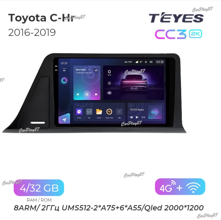 Магнитола штатная Toyota C-HR 2016