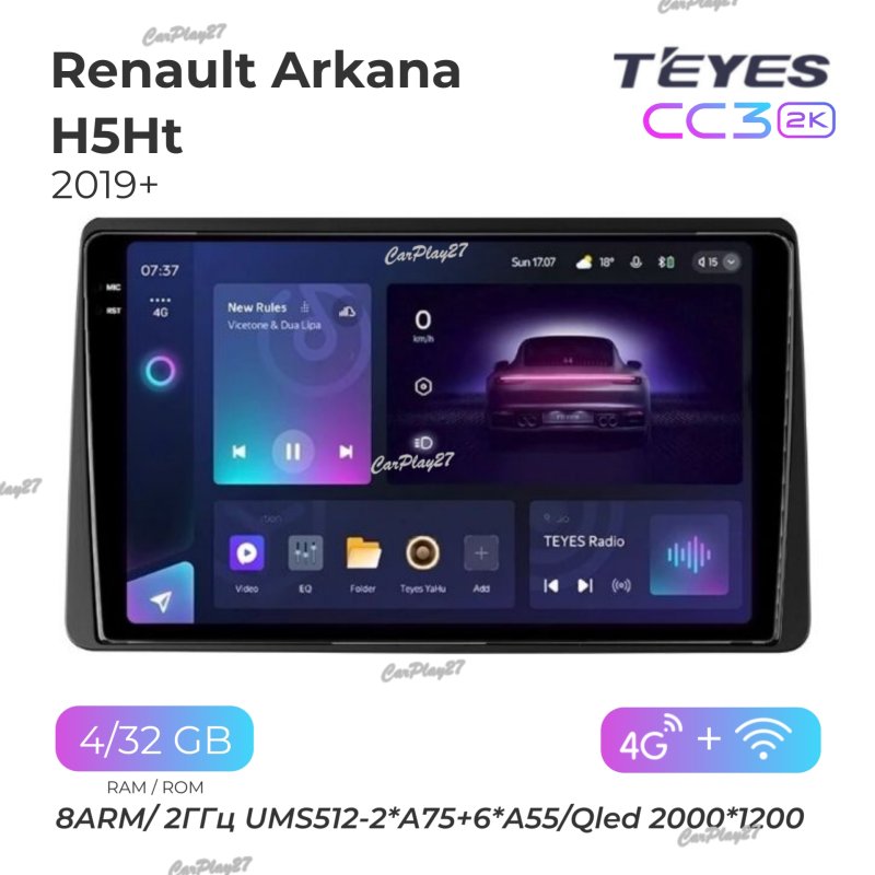 Магнитола штатная Renault Arkana 2019+