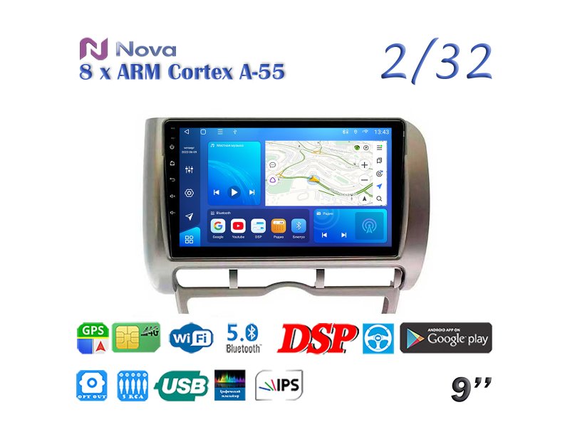 Магнитола штатная Honda Fit 2001