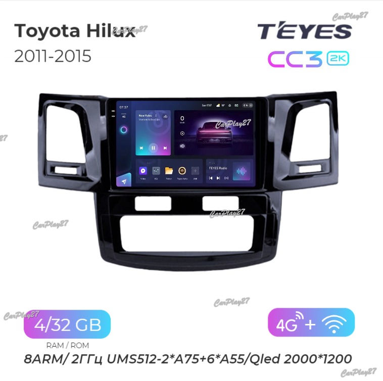 Магнитола штатная Toyota Hilux 2011