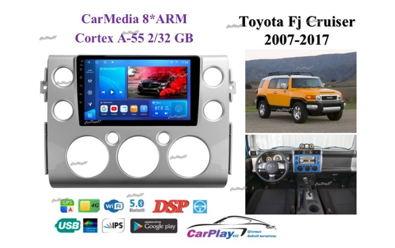 Магнитола штатная Toyota FJ Cruiser 2007