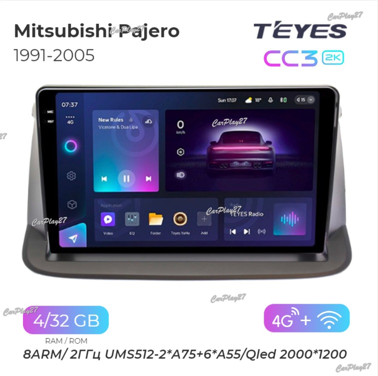 Магнитола штатная Mitsubishi Pajero 1991