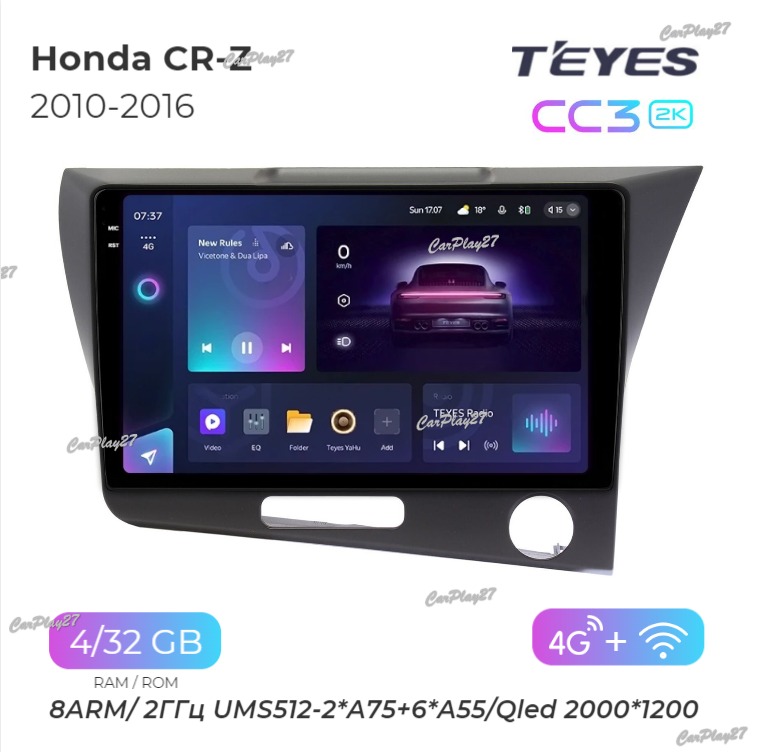 Магнитола штатная Honda CR-Z 2010