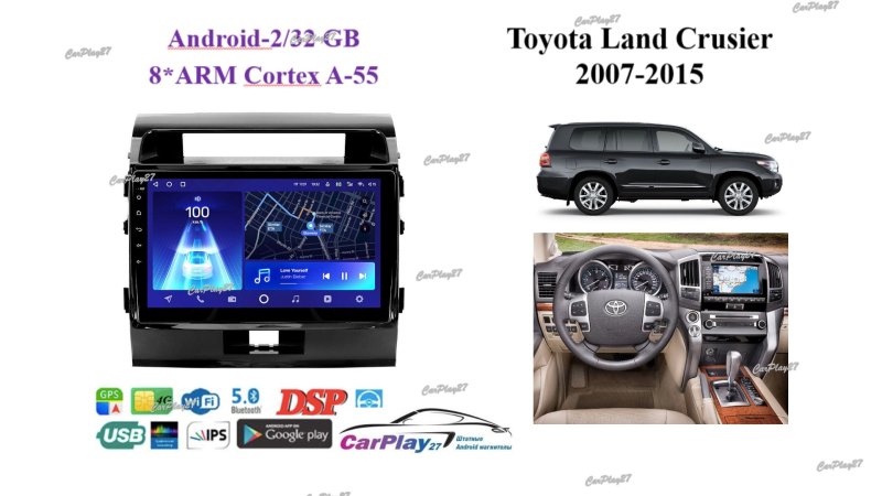 Магнитола штатная Toyota Land Crusier 200 2007