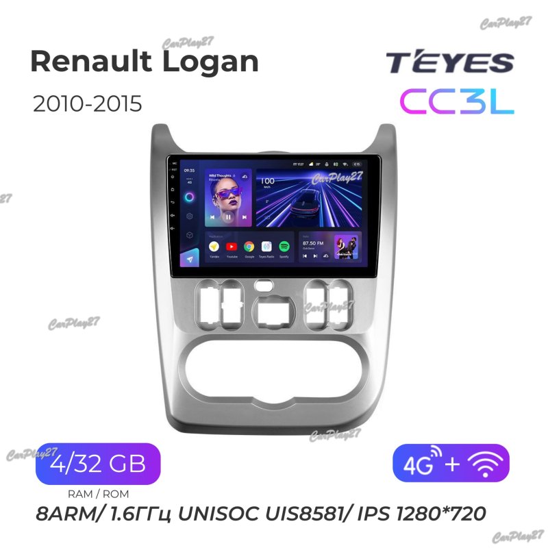 Магнитола штатная Renault Logan 2010