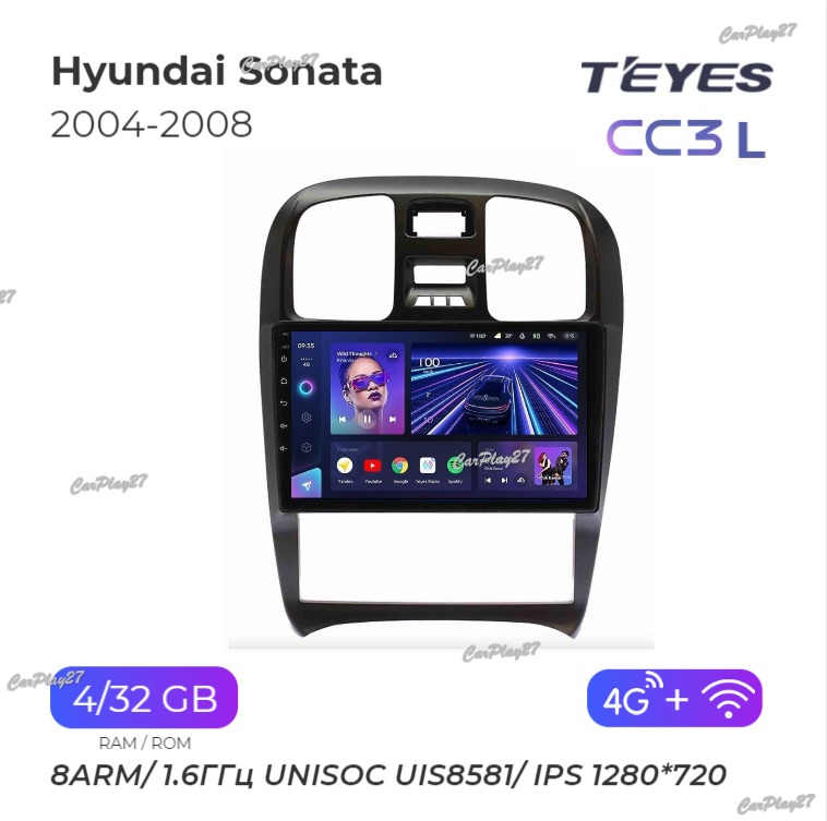 Магнитола штатная Hyundai Sonata 2004