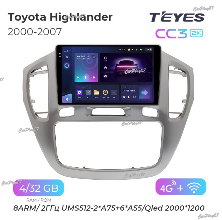 Магнитола штатная Toyota Highlander 2000