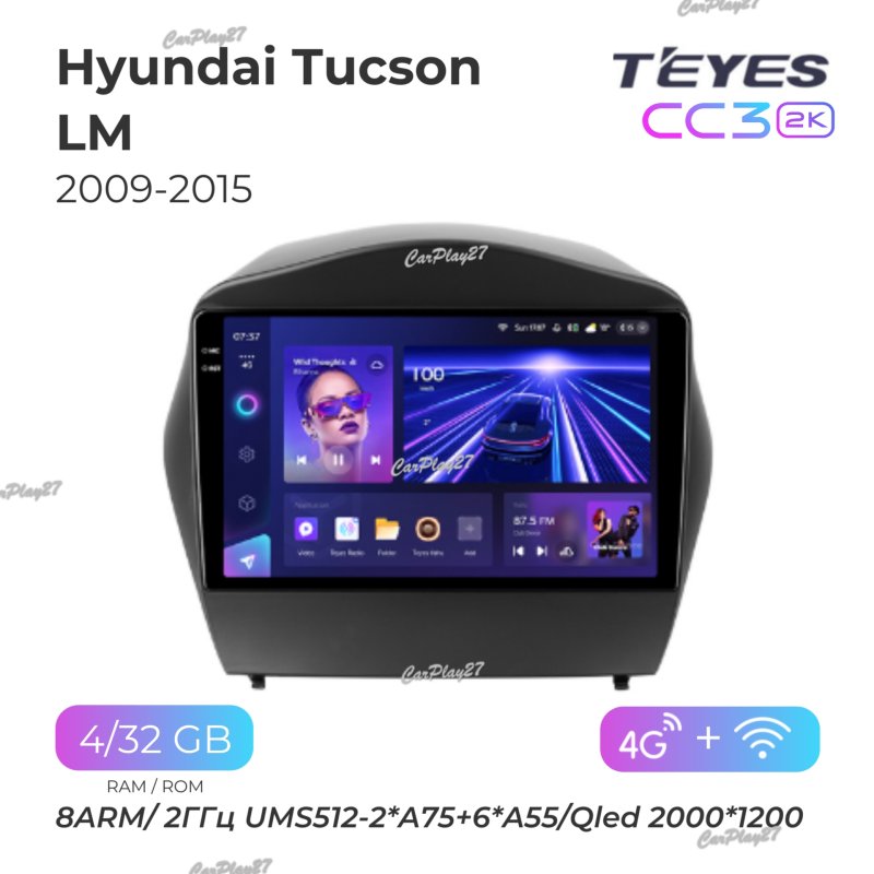 Магнитола штатная Hyundai Tucson 2009
