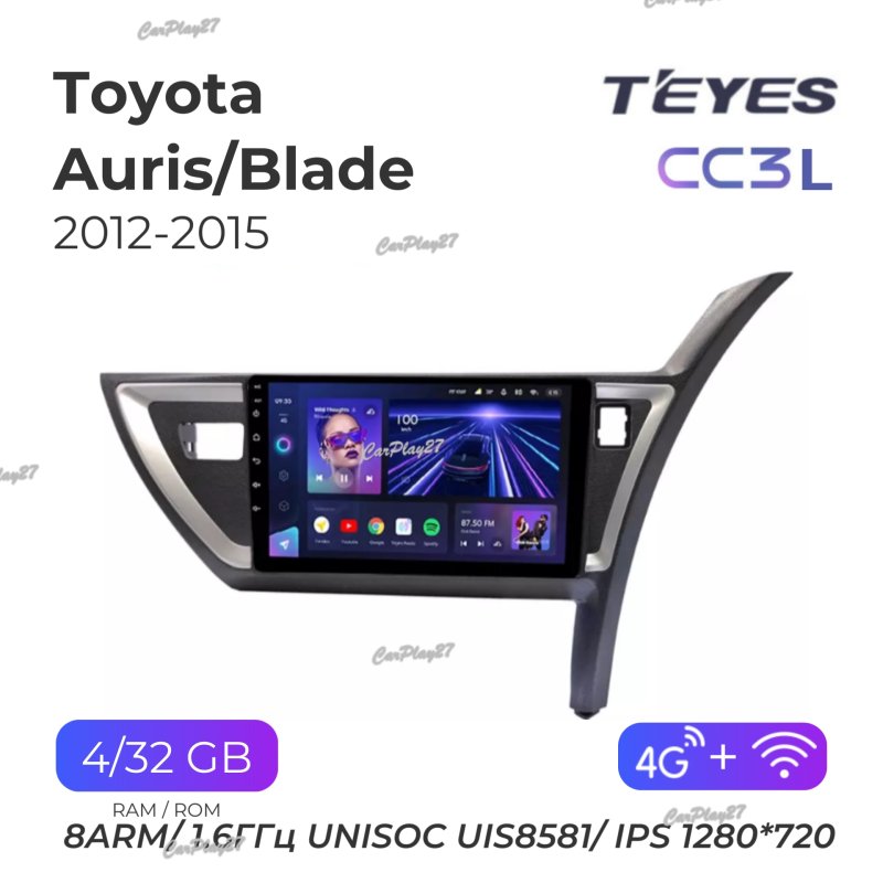 Магнитола штатная Toyota Auris/Blade 2012