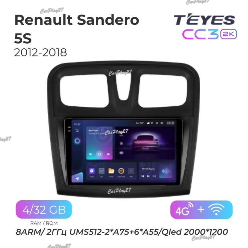 Магнитола штатная Renault Sandero 2012