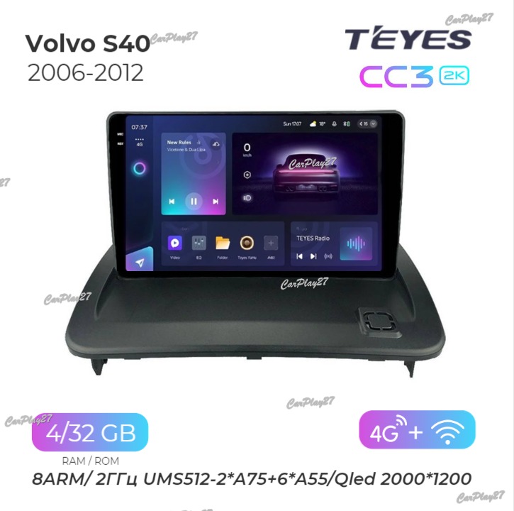 Магнитола штатная Volvo S40 2006