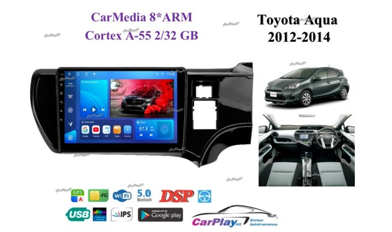 Магнитола штатная Toyota Aqua 2011