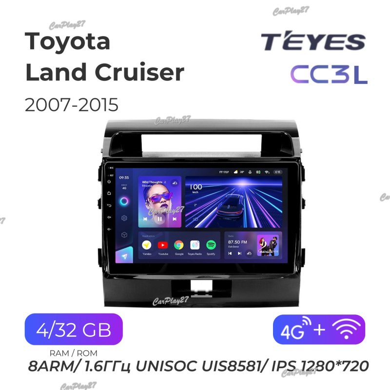 Магнитола штатная Toyota Land Crusier 200 2007