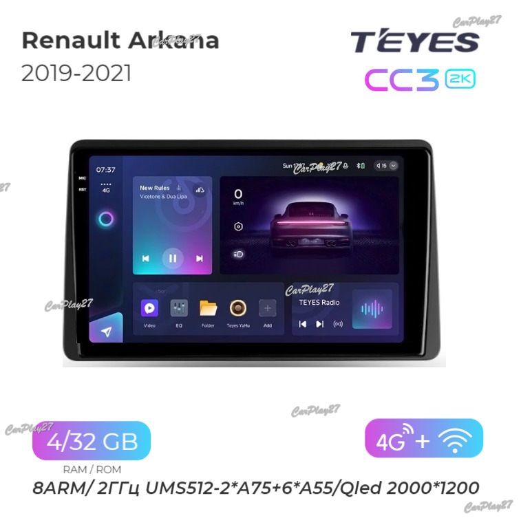 Магнитола штатная Renault Arkana 2019