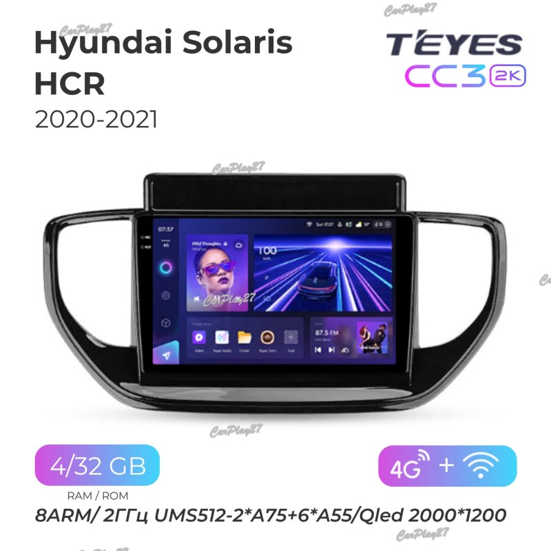 Магнитола штатная Hyundai Solaris 2020