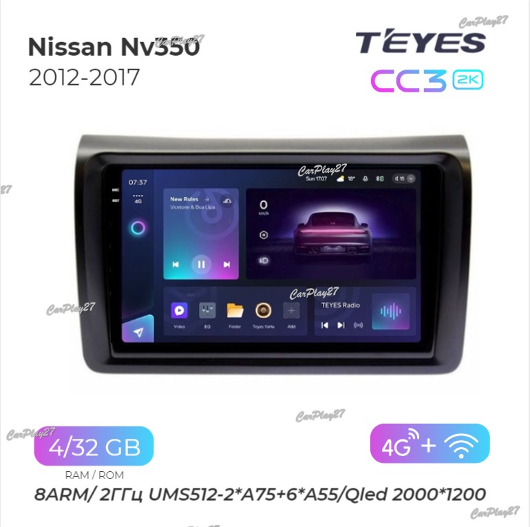 Магнитола штатная Nissan NV350 2012