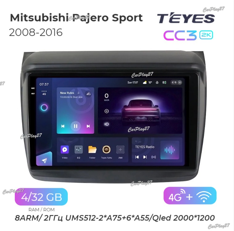 Магнитола штатная Mitsubishi Pajero Sport 2008