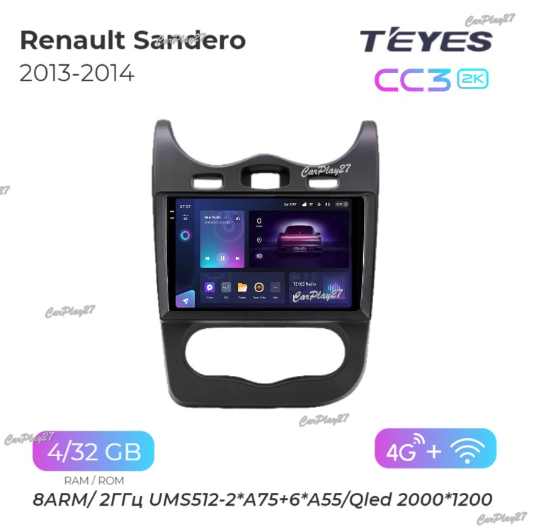 Магнитола штатная Renault Sandero 2013