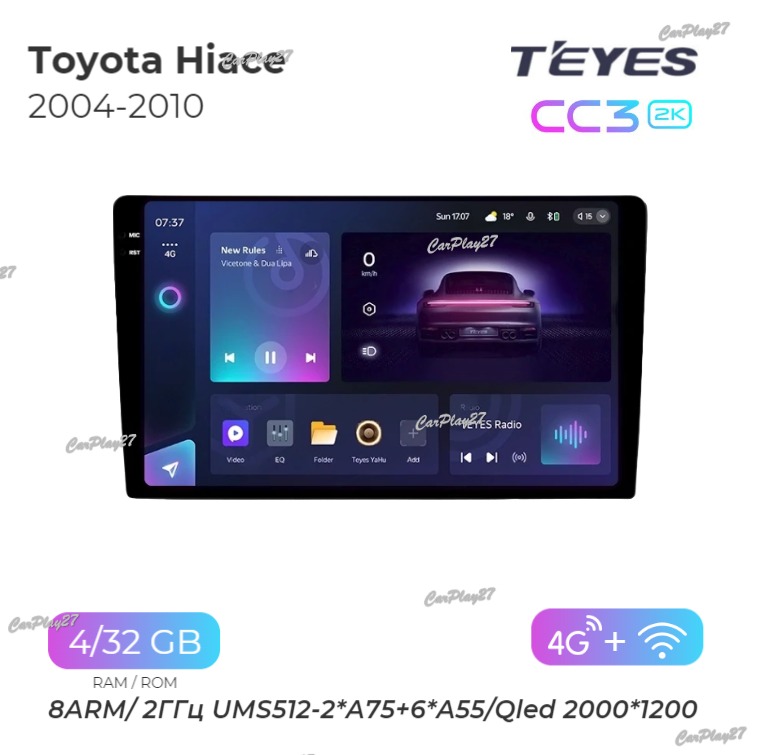 Магнитола штатная Toyota Hiace 2004