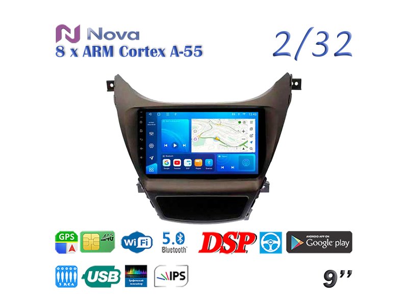 Магнитола штатная Hyundai Elantra 2010