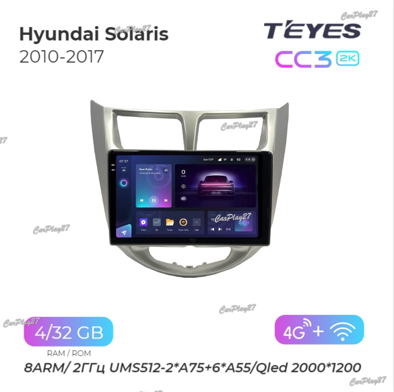 Магнитола штатная Hyundai Solaris 2010