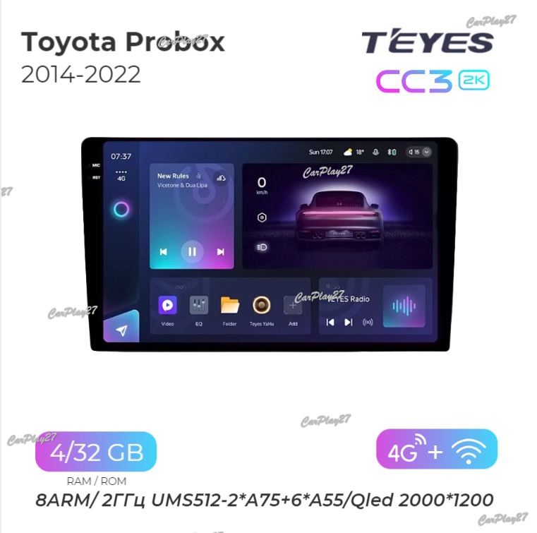 Магнитола штатная Toyota Probox 2014