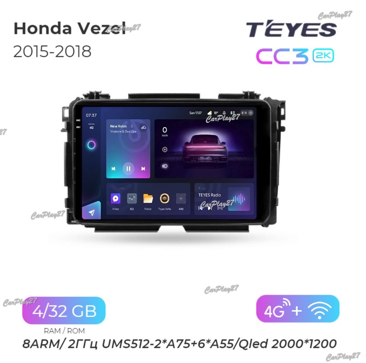 Магнитола штатная Honda Vezel 2015