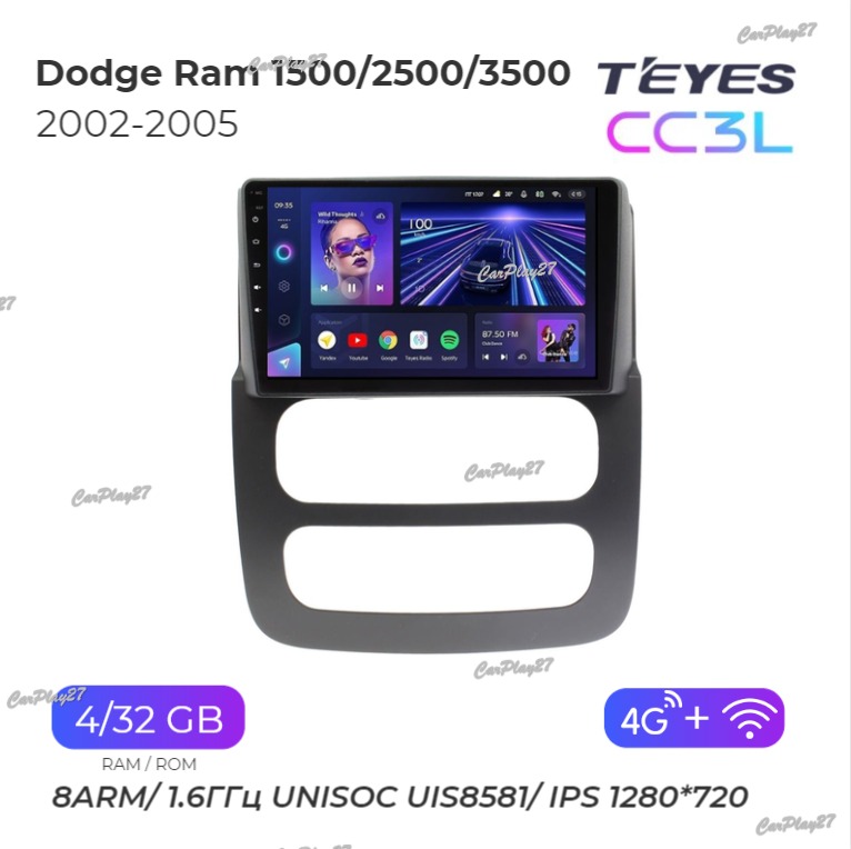 Магнитола штатная Dodge Ram 1500/2500/3500 2002