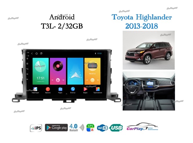 Магнитола штатная Toyota Highlander 2013