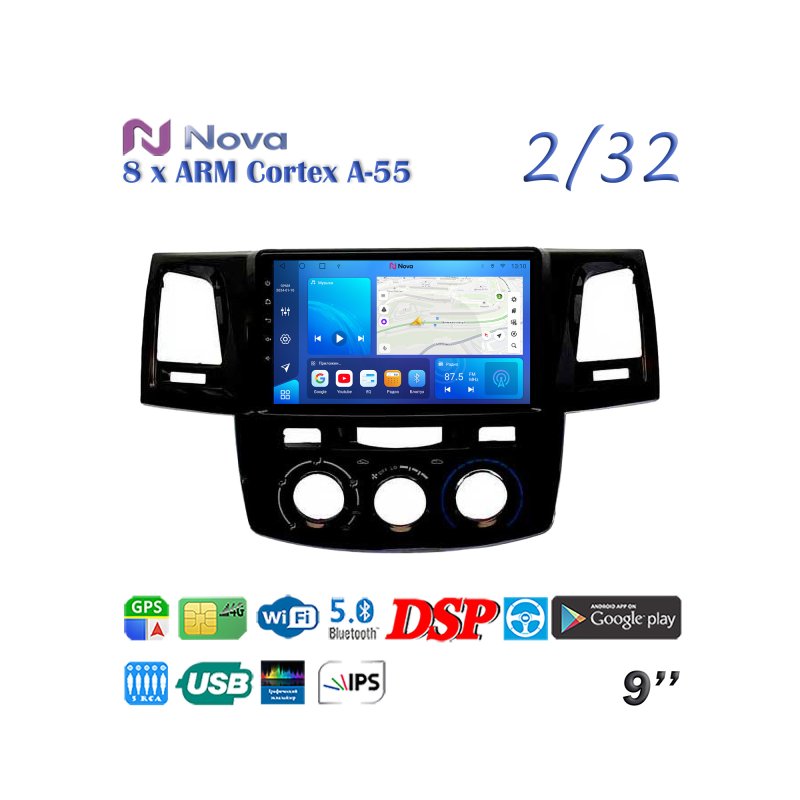 Магнитола штатная Toyota Hilux 2011