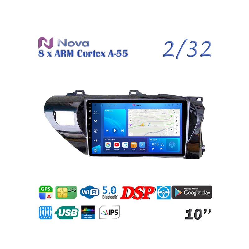 Магнитола штатная Toyota Hilux 2015