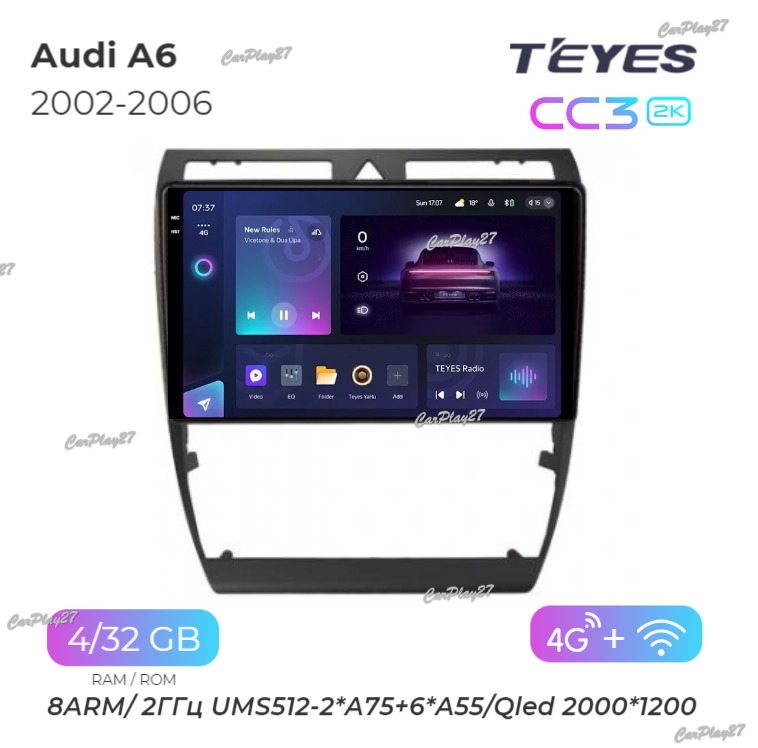 Магнитола штатная Audi A6 2002