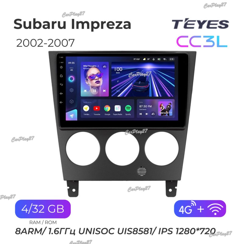 Магнитола штатная Subaru Impreza 2002