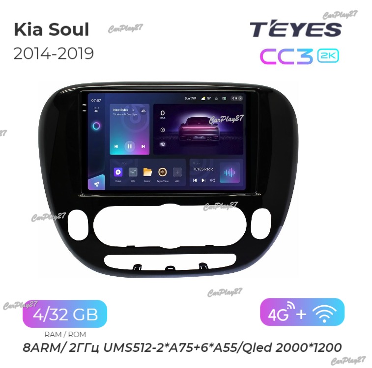 Магнитола штатная Kia Soul 2014