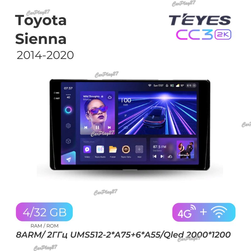 Магнитола штатная Toyota Sienna 2014