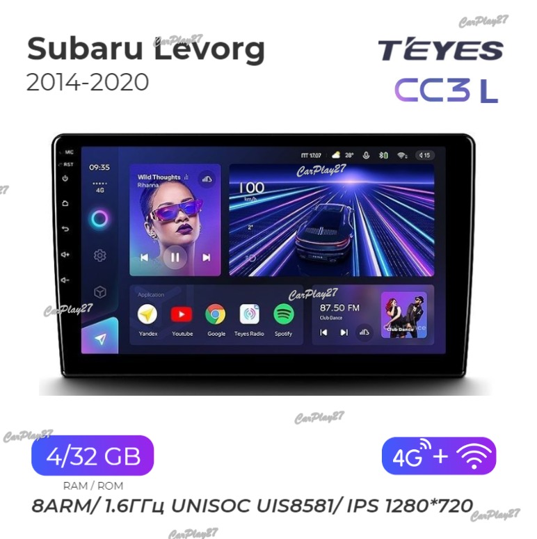 Магнитола штатная Subaru Levorg 2014