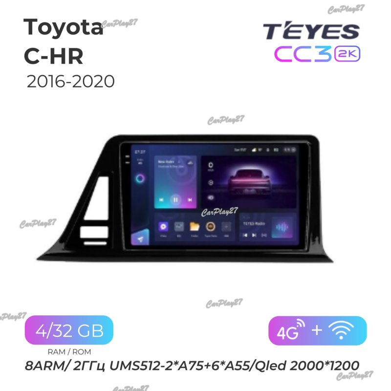 Магнитола штатная Toyota C-HR 2016