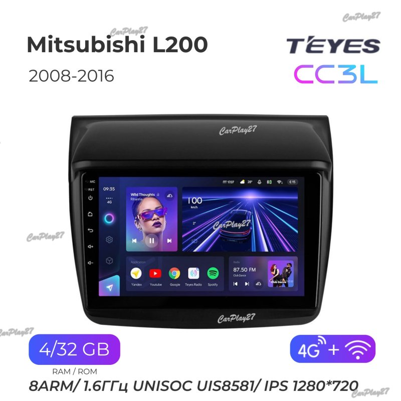 Магнитола штатная Mitsubishi L200 2008