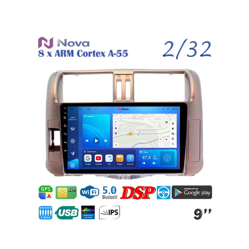 Магнитола штатная Toyota Land Cruiser Prado 150 2009