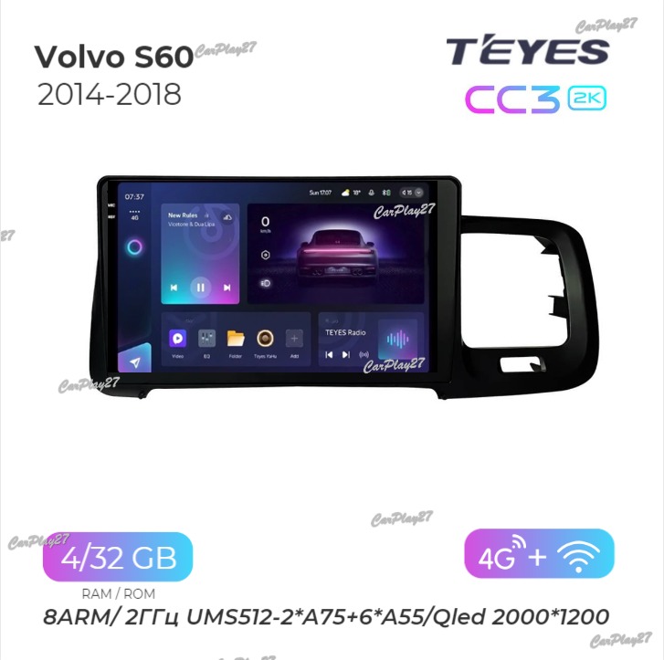 Магнитола штатная Volvo S60 2014