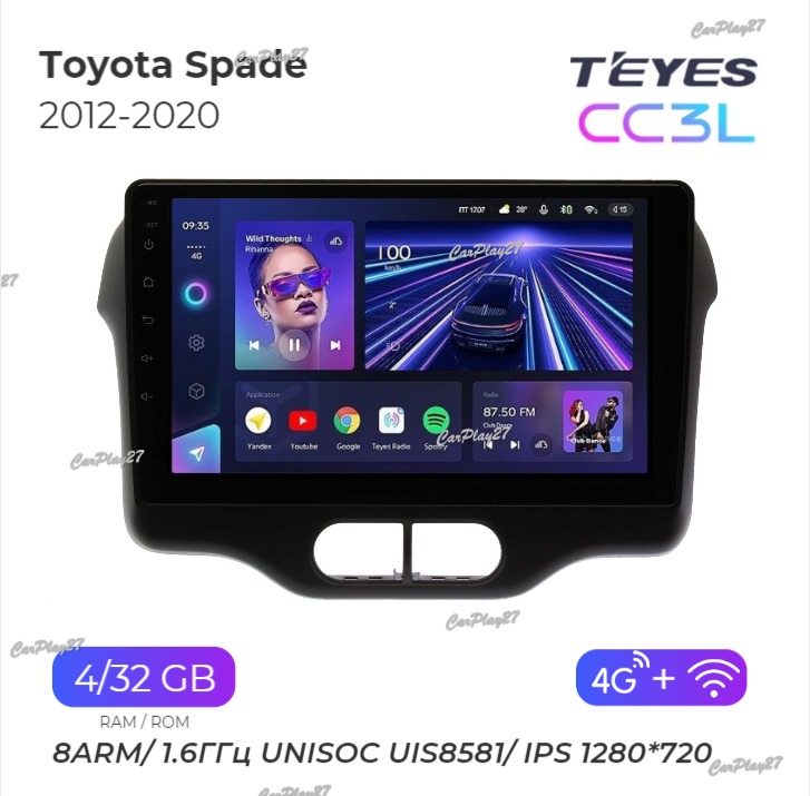 Магнитола штатная Toyota Spade 2012