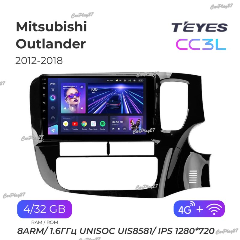 Магнитола штатная Mitsubishi Outlander 2012