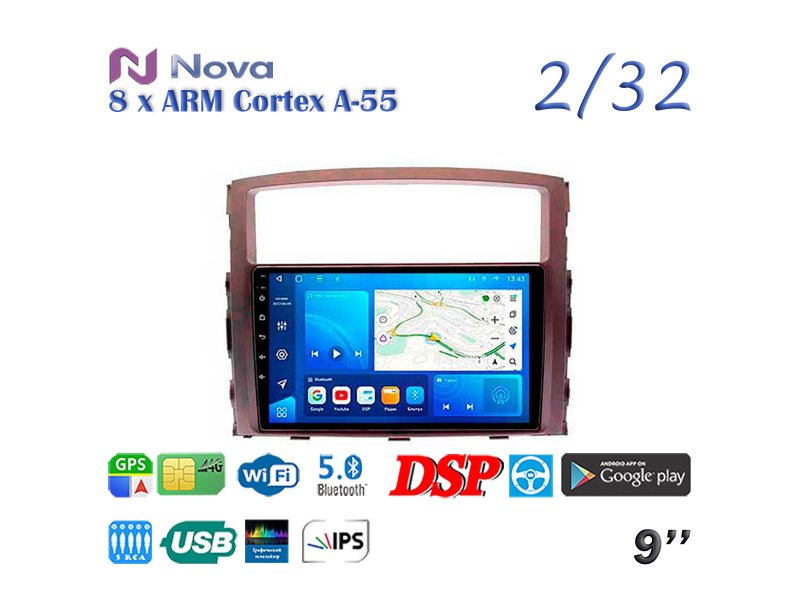 Магнитола штатная Mitsubishi Pajero 2006