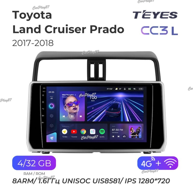 Магнитола штатная Toyota Land Cruiser Prado 150 2017