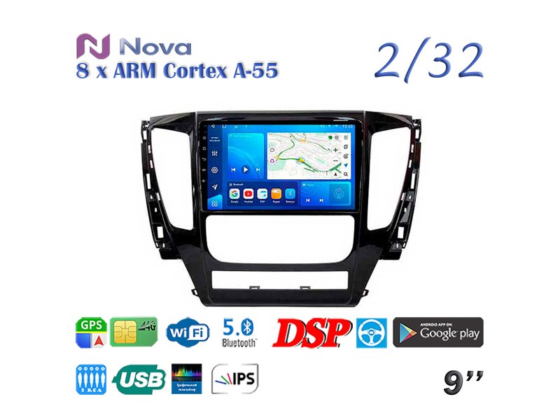 Магнитола штатная Mitsubishi Pajero Sport 2015